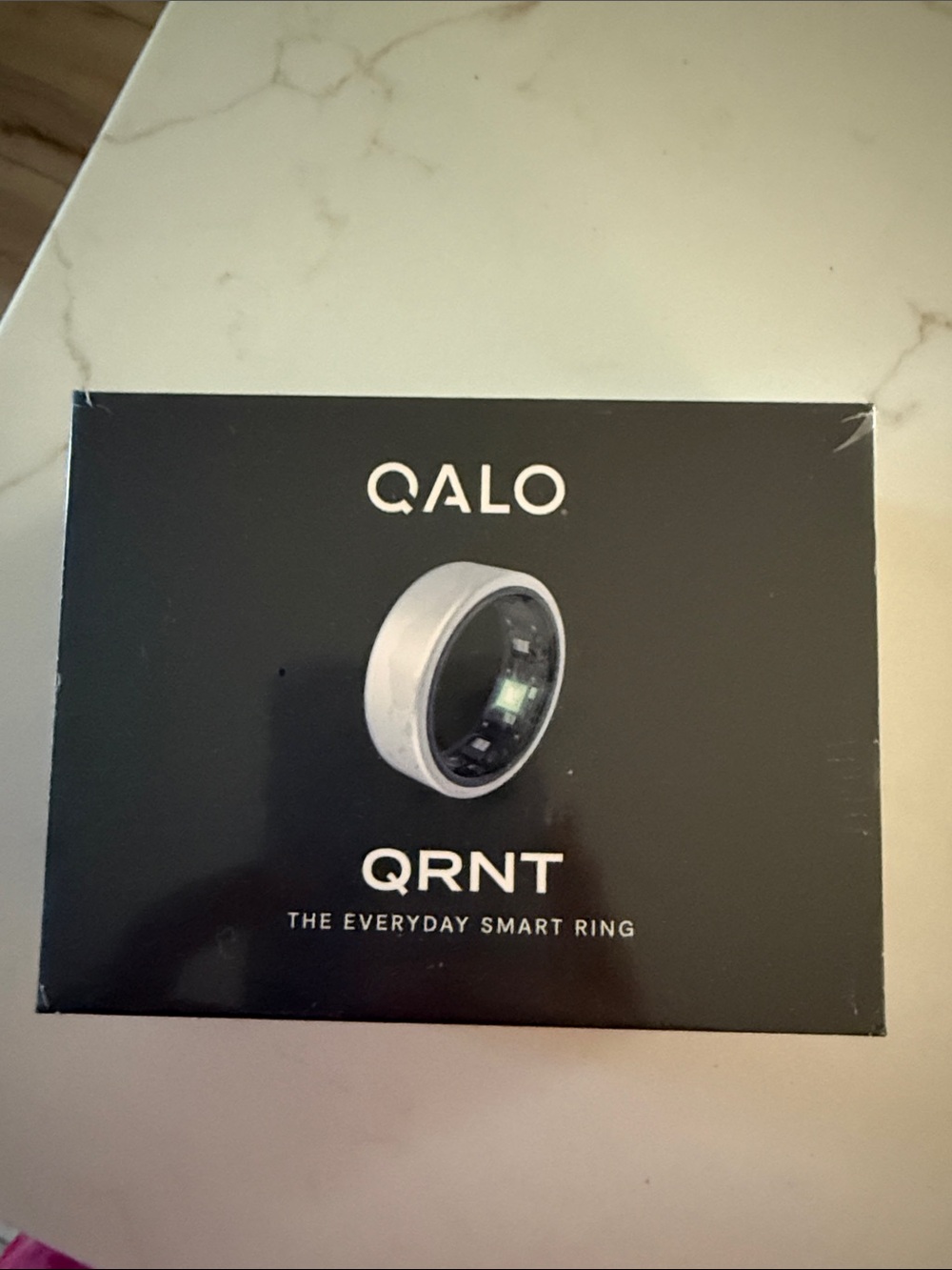 Qalo Silver Titanium Smart Ring Box